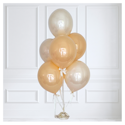 Signature Glass Balloon Bouquet - Honey Lace