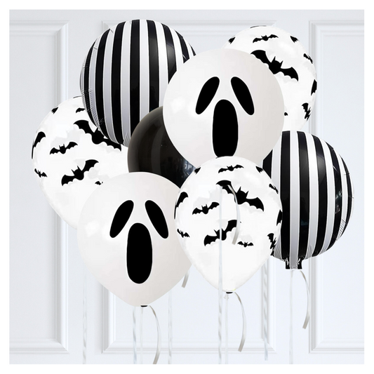 Classic Themed Balloon Bouquet - Bats + Boos