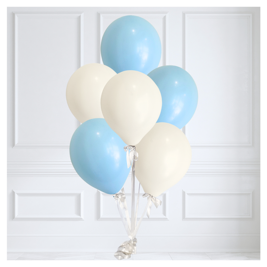 Signature Balloon Bouquet - Blue Lace