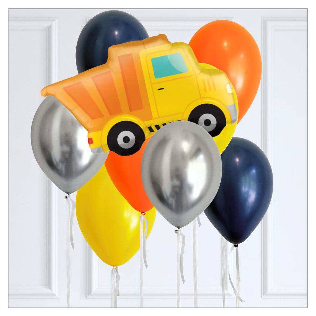 Under Construction Themed Balloon Bouquet