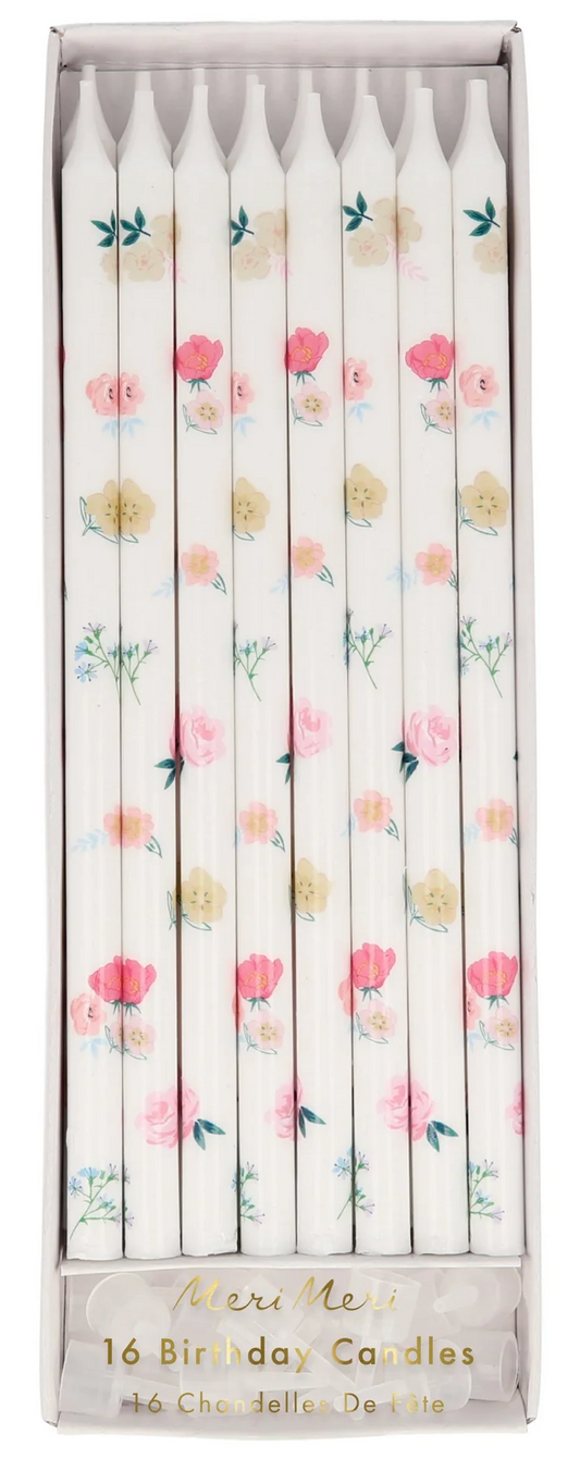 Floral Pattern Candles