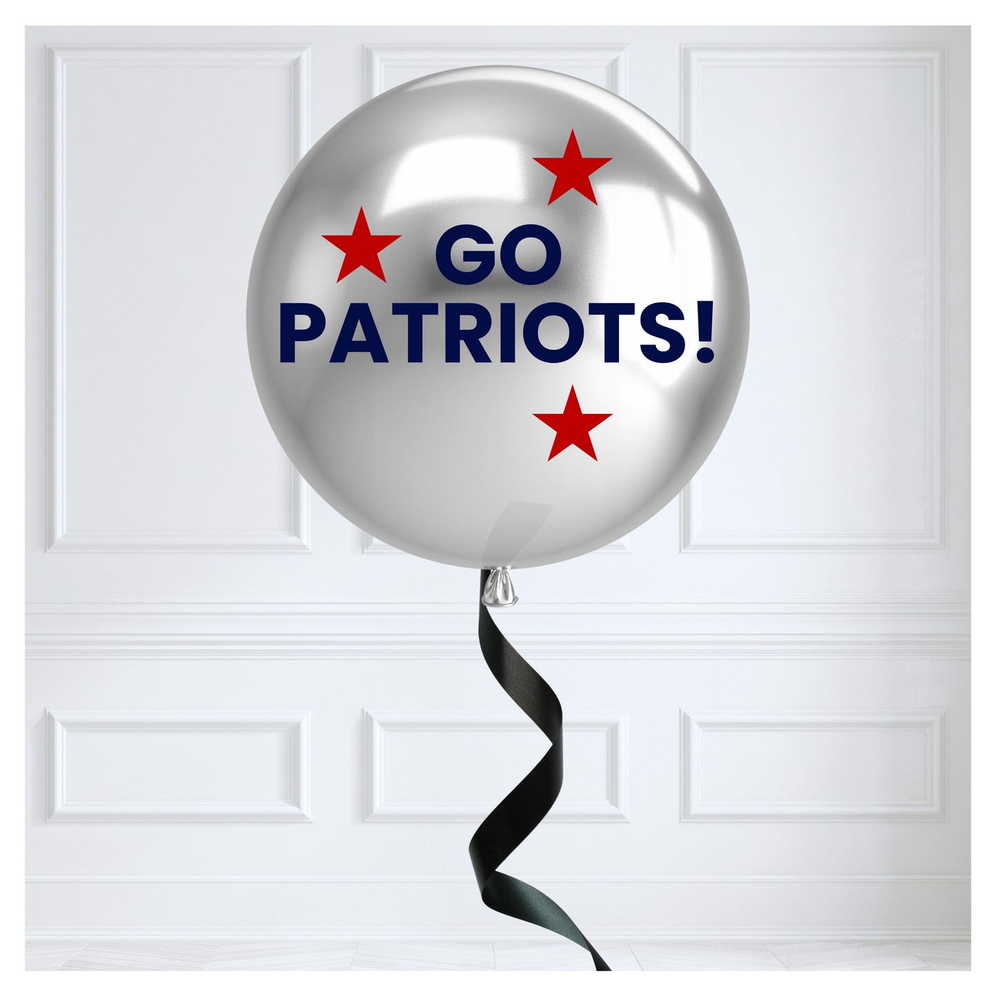 Game Day Vibes - Go Patriots Chrome - 36" Jumbo Balloon