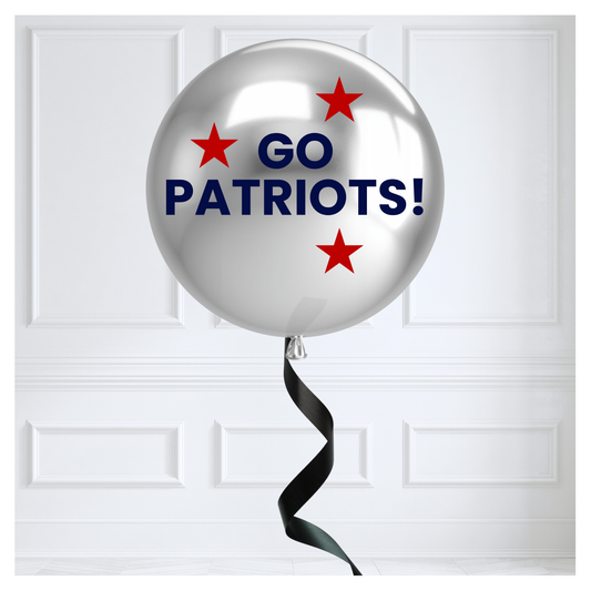 Game Day Vibes - Go Patriots Chrome - 36" Jumbo Balloon