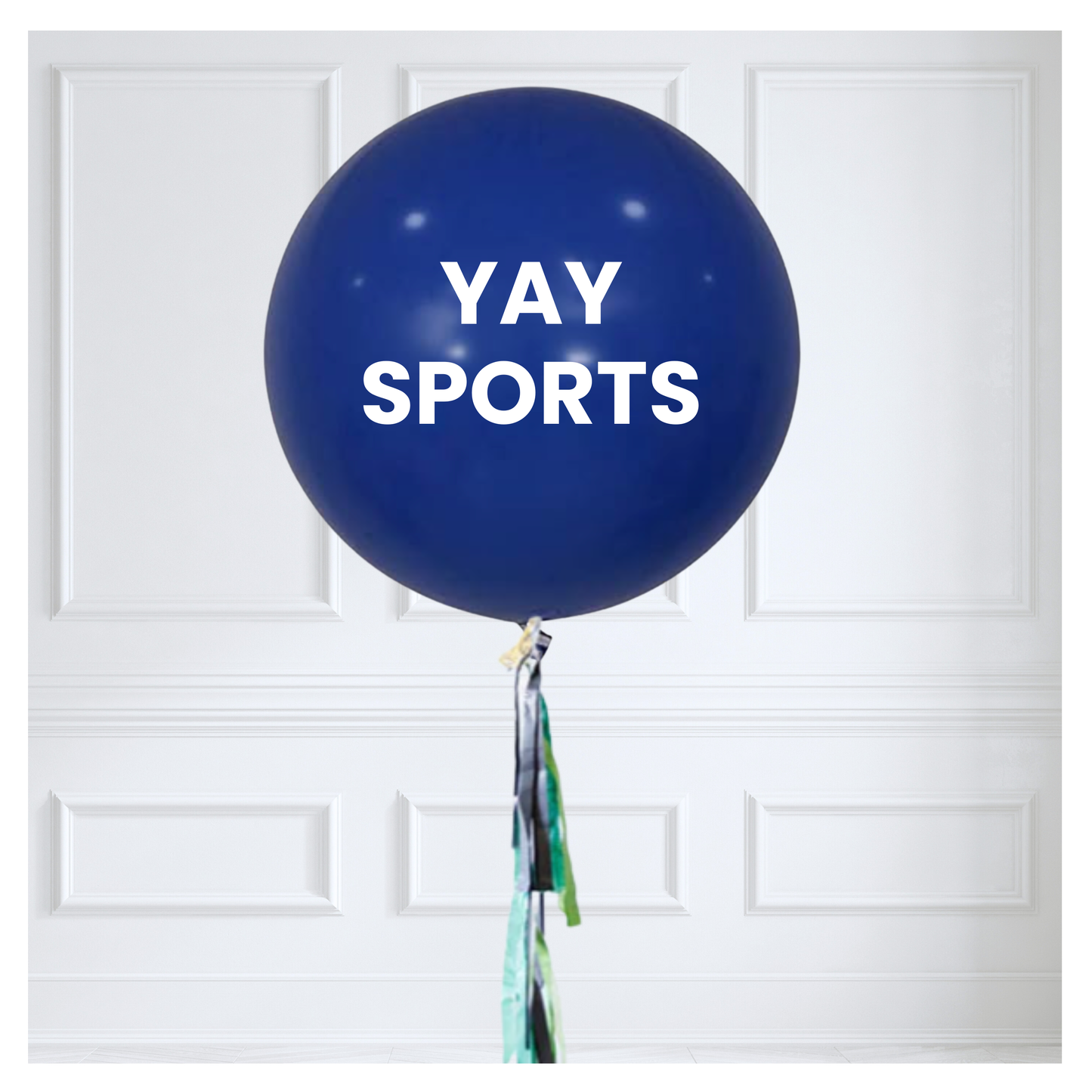 Game Day Vibes - Yay Sports - 36" Jumbo Tassel Balloon