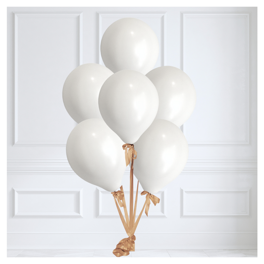 Signature Balloon Bouquet - Gold Blanco
