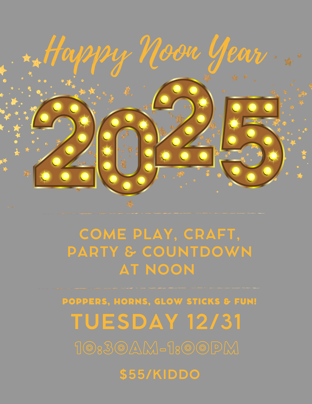 NOON Years Eve Open Play Party