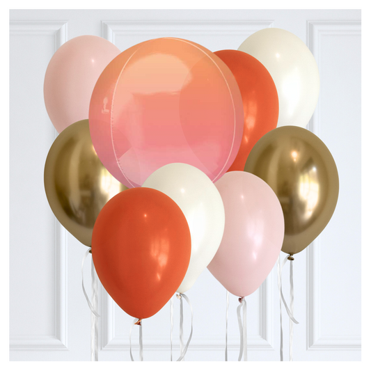 Round Orb balloon Bouquet - Harvest Moon