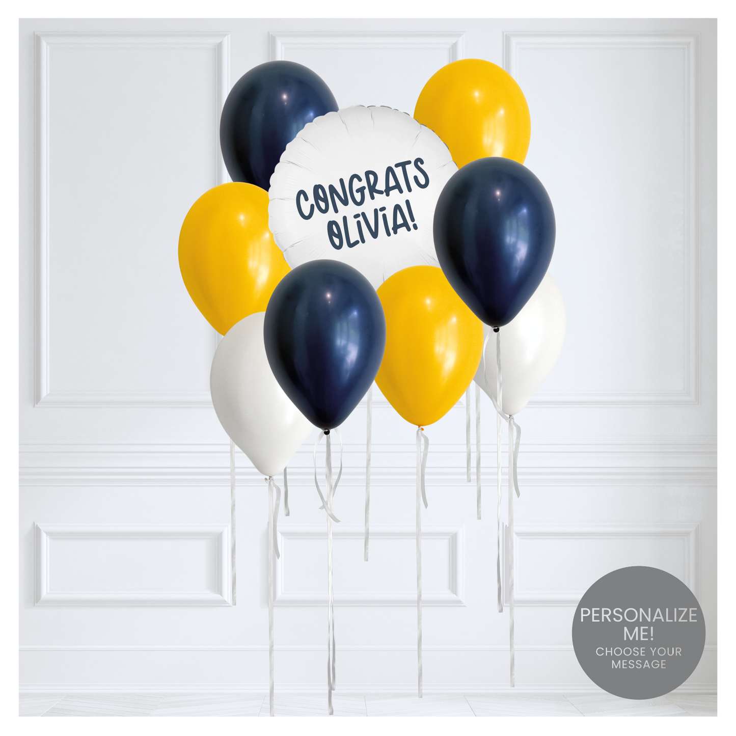 School Spirit Balloon Bouquet - Hoboken Middle School