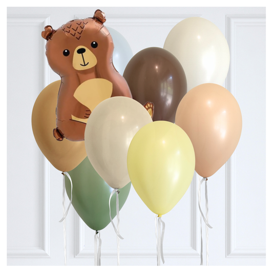 Classic Honey Bear Themed Balloon Bouquet