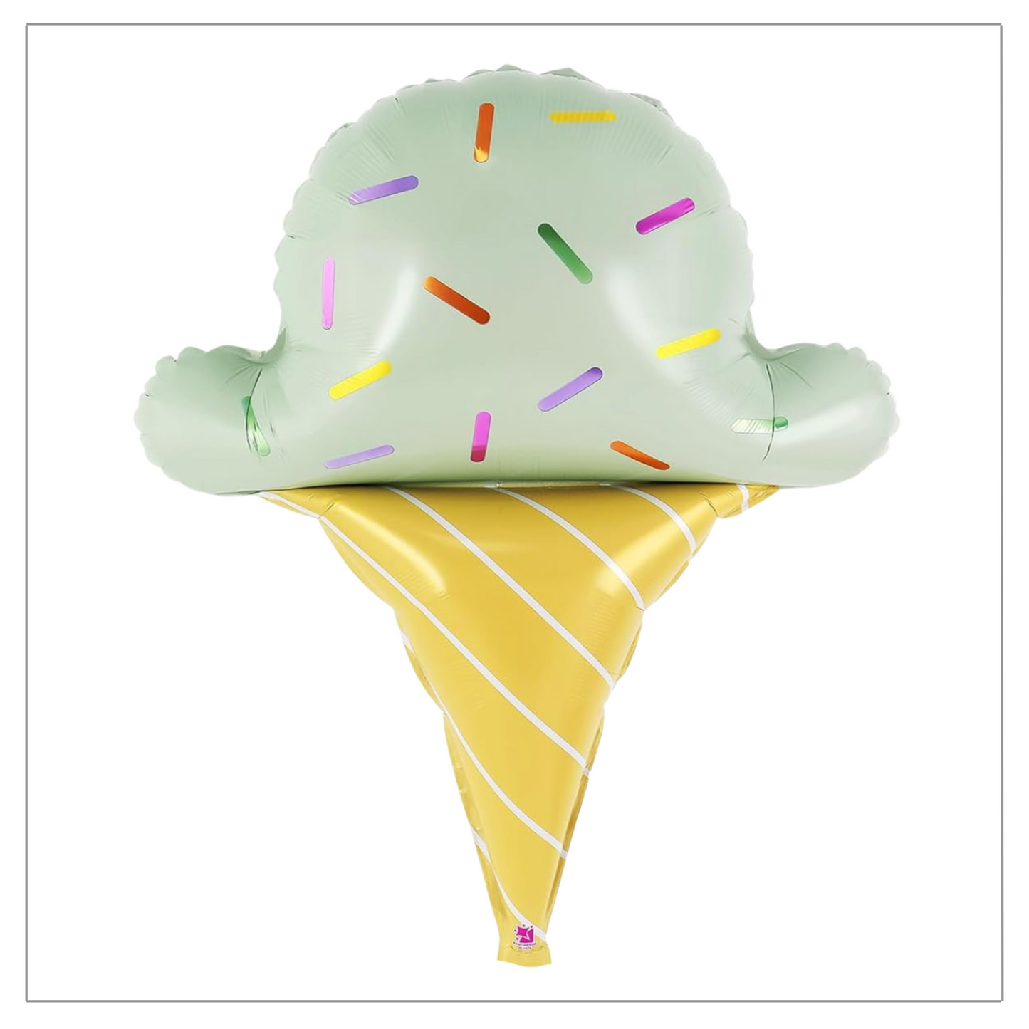 Ice Cream Cone Foil Balloon