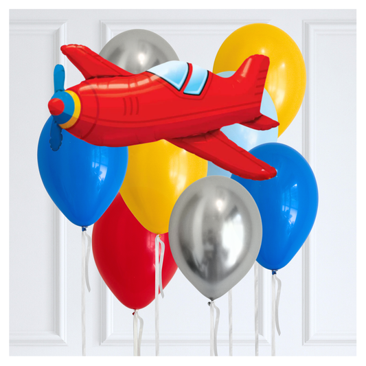 Classic Let's Take Off Themed Balloon Bouquet
