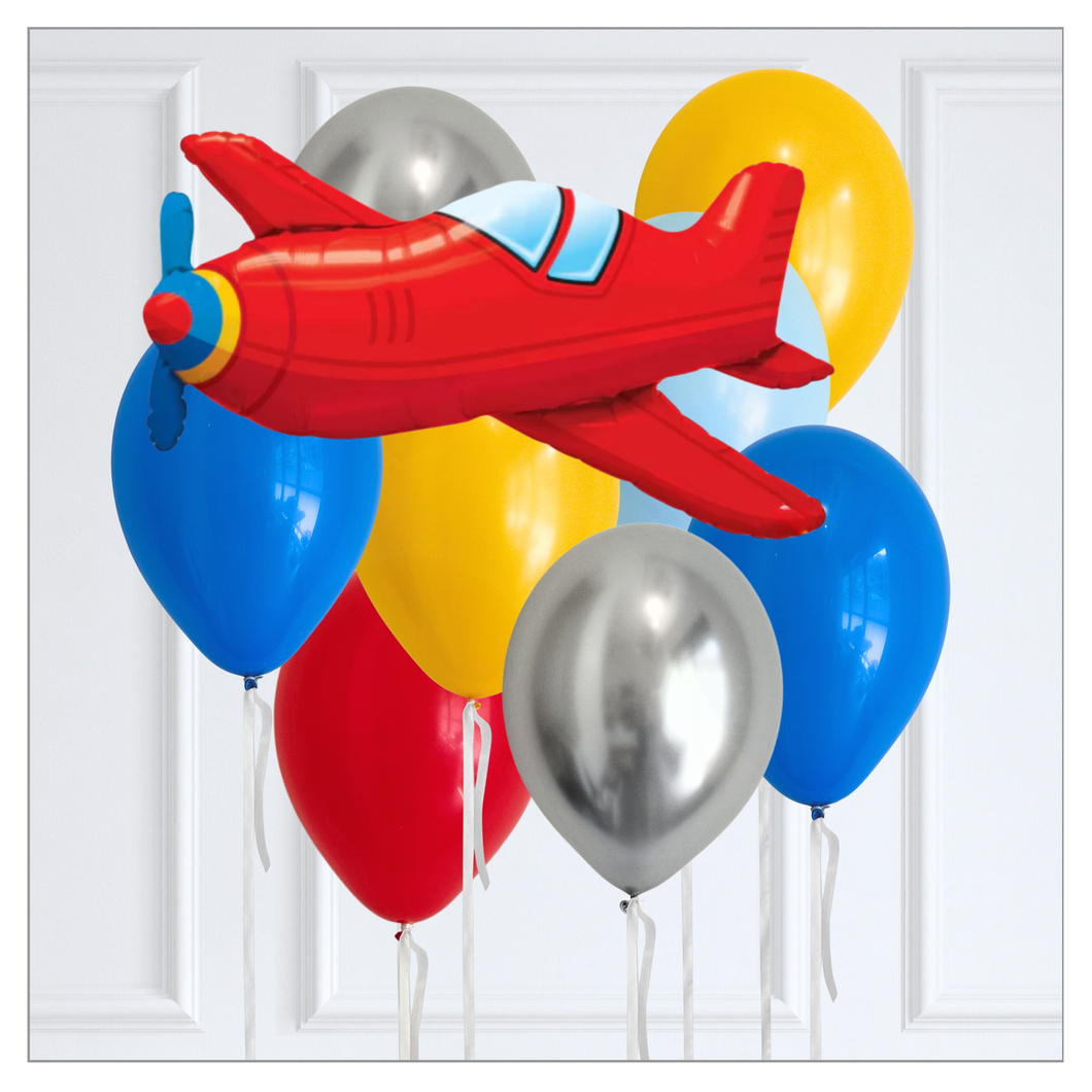 Let's Take Off Themed Balloon Bouquet