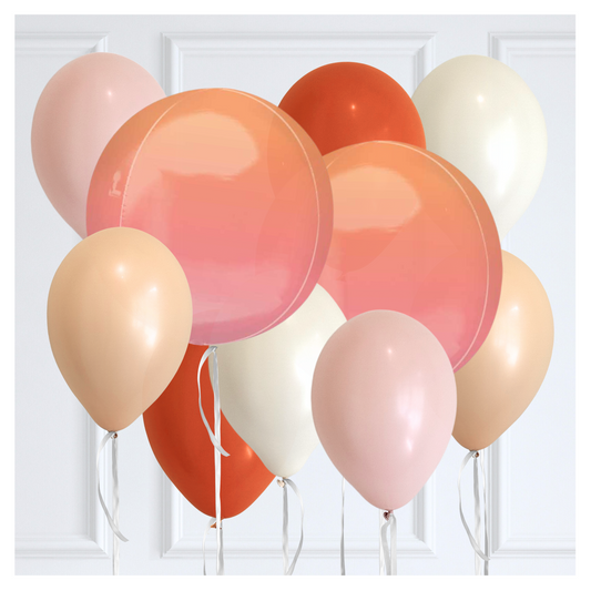 Round Orb balloon Bouquet - Desert Sky