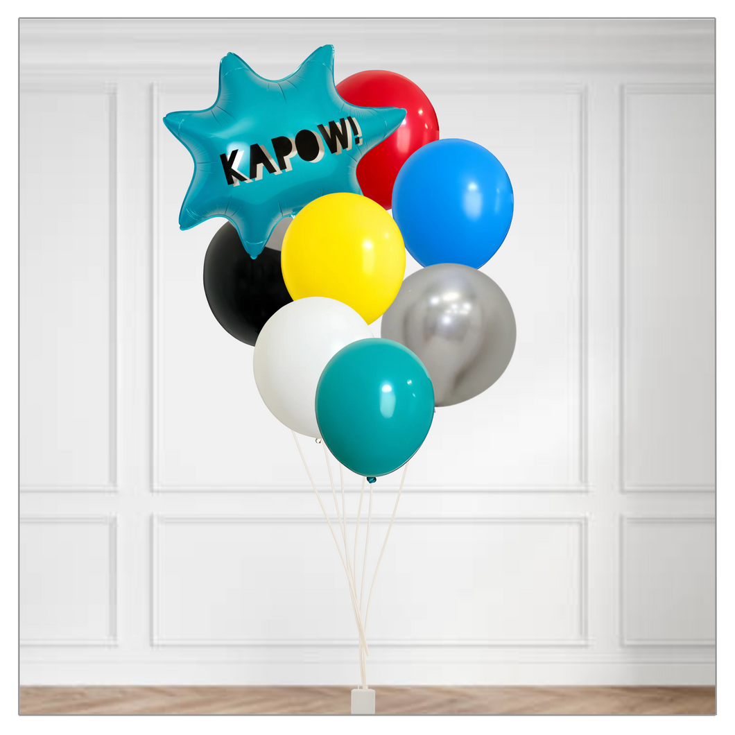 Calling All Superheroes Themed Balloon Bouquet