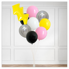 Load image into Gallery viewer, Calling All Superheroes Pink Themed Balloon Bouquet
