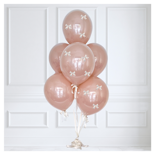Signature Glass Coquette Balloon Bouquet - Poppi Blanco