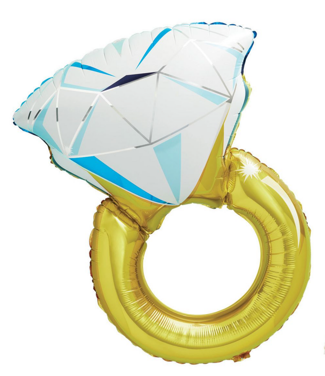 Engagement Ring Foil Balloon