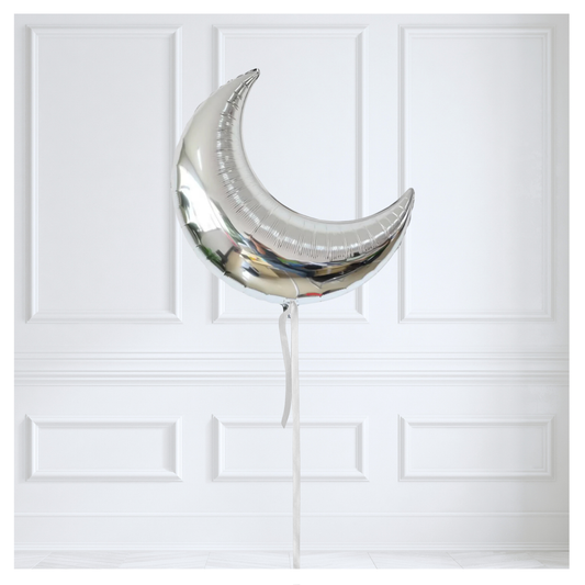 Silver Moon Foil Balloon