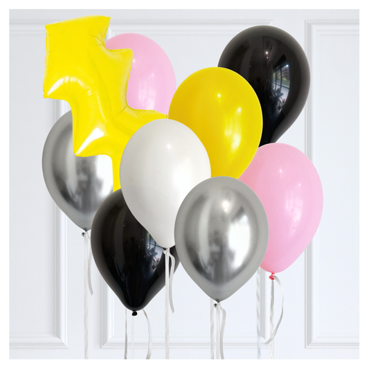 Classic Calling All Superheroes Pink Themed Balloon Bouquet