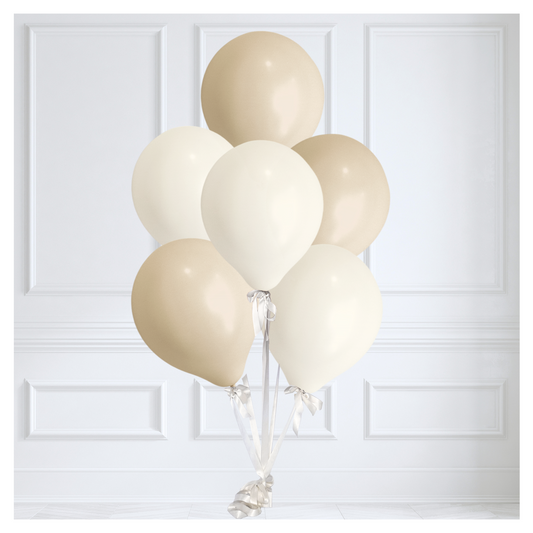 Signature Balloon Bouquet - White Sand