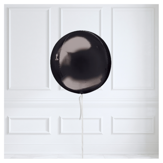 Round Orb Balloon - Black