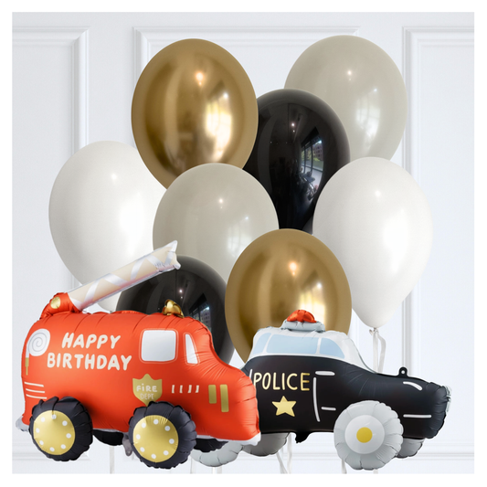 Classic Calling All Units Themed Balloon Bouquet