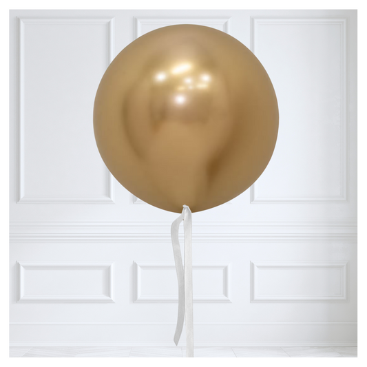 Jumbo 36" Balloon - Chrome Gold