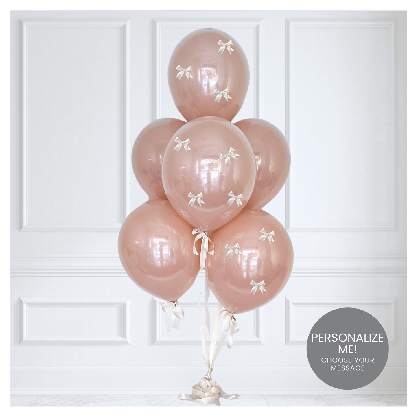CUSTOM Signature Glass Coquette Balloon Bouquet