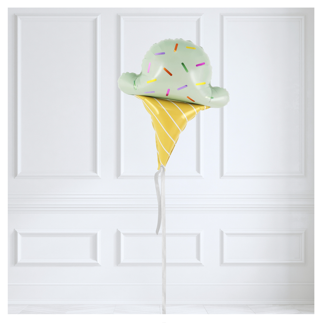 Ice Cream Cone Foil Balloon