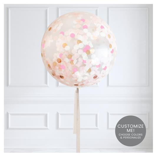 CUSTOM Jumbo 36" Confetti Balloon