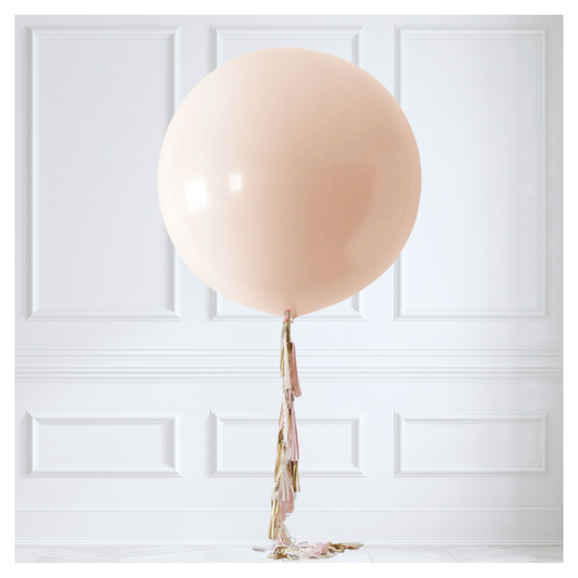 Jumbo 36" Tassel Balloon - Blush Nude