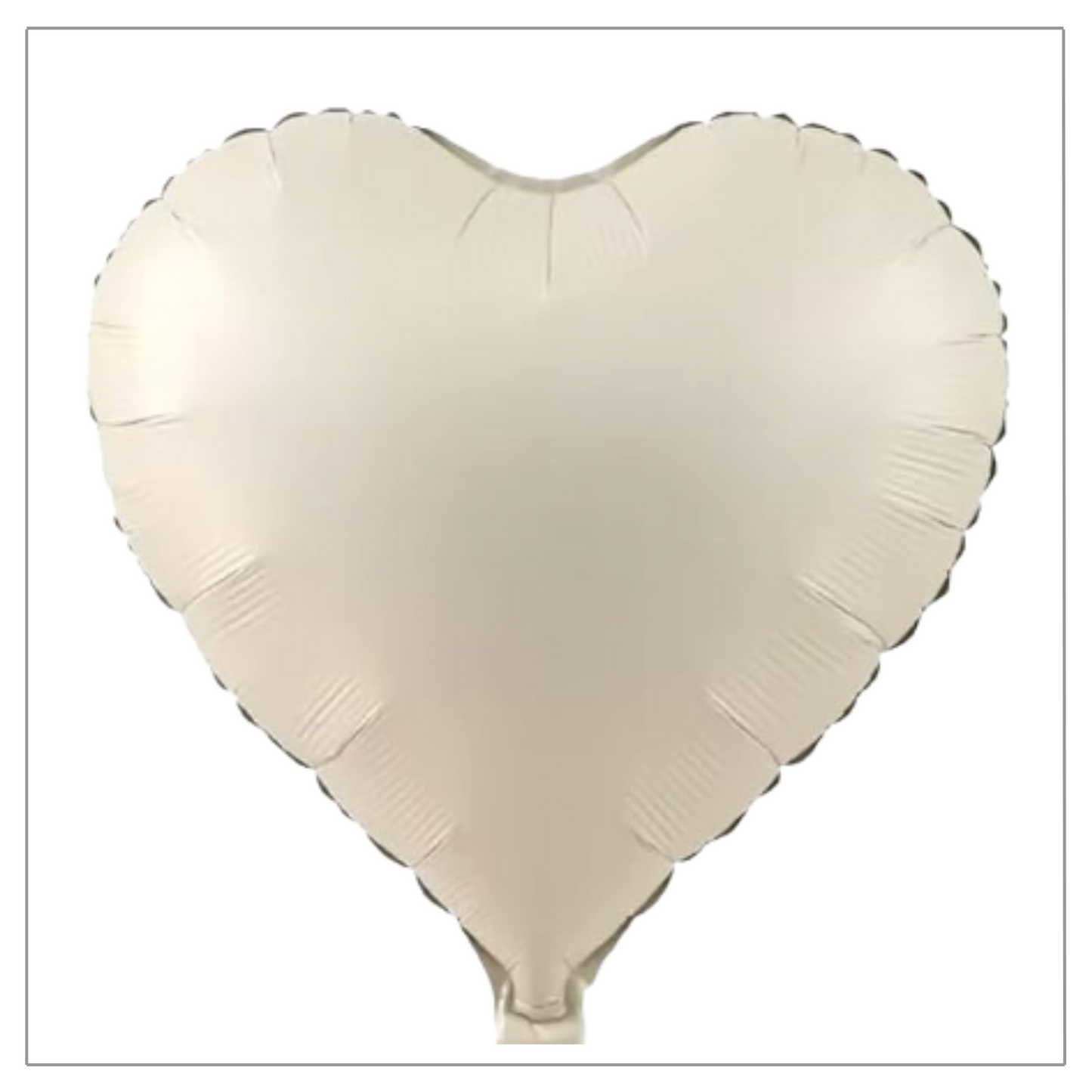 Foil Heart Balloon - Latte