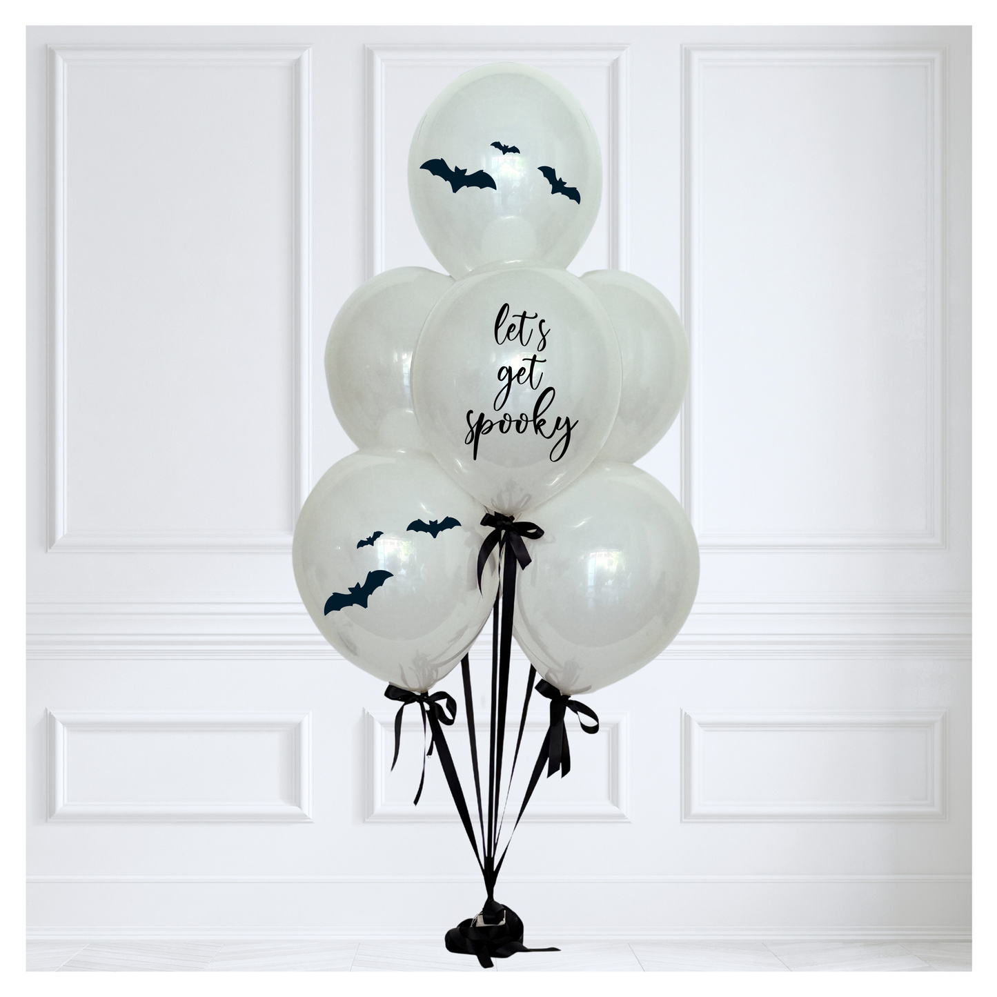 Signature Glass Balloon Bouquet - Let's Get Spooky