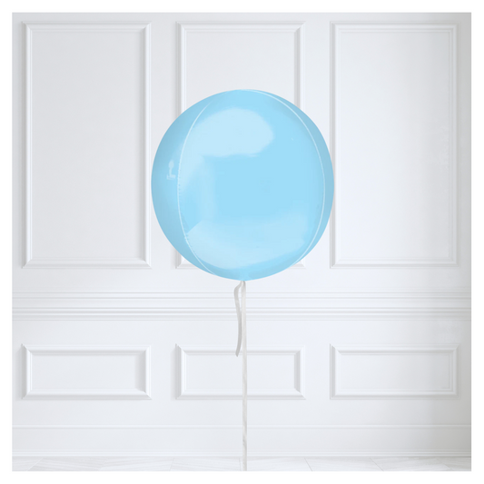 Round Orb Balloon - Pastel Blue