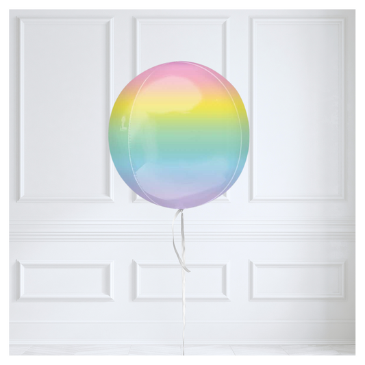 Round Orb Balloon - Pastel Ombre
