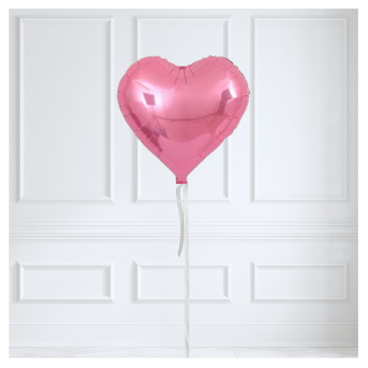 Foil  Heart Balloon - Pink