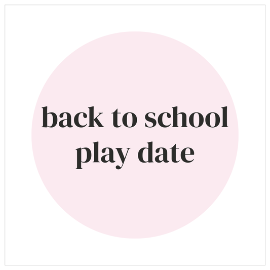 back to school play date DEPOSIT