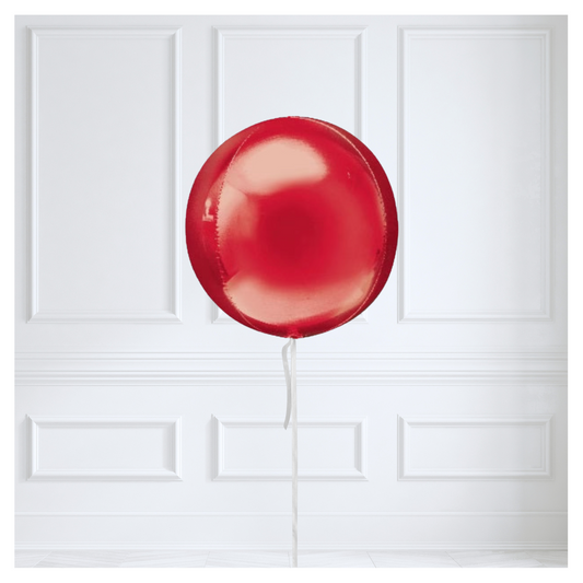 Round Orb Balloon - Red