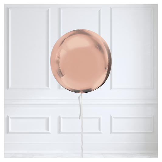 Round Orb Balloon - Rose Gold