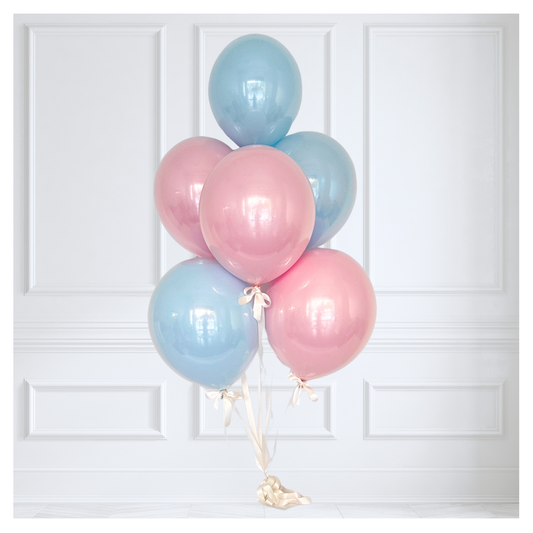 Signature Glass Balloon Bouquet - Candy Cotton