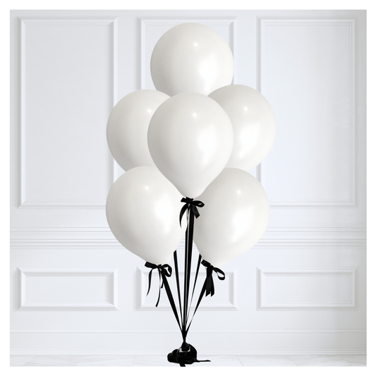 Signature Balloon Bouquet - Blanco