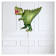 Load image into Gallery viewer, Green T-Rex Dino Foil Balloon
