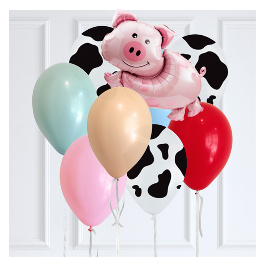 Classic On the Farm Themed Balloon Bouquet