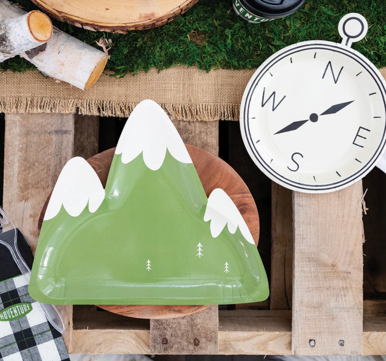 Adventure Mountain Shaped Plate