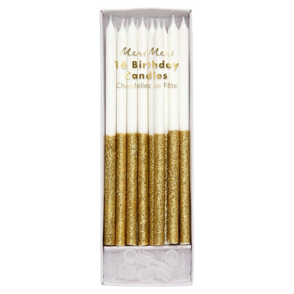 Glitter Dipped Candles