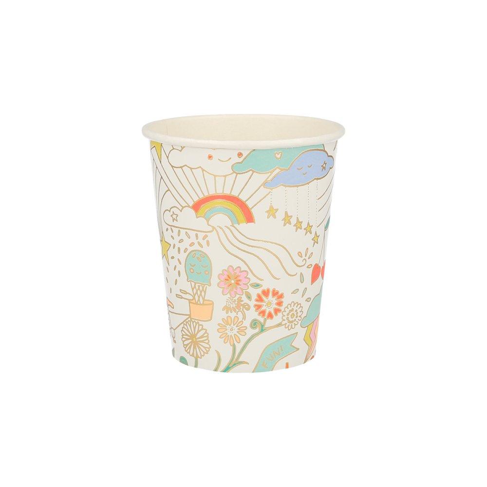 Happy Doodle Party Cups
