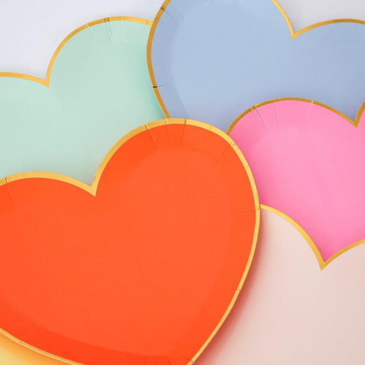 Party Palette Heart Plates (S)