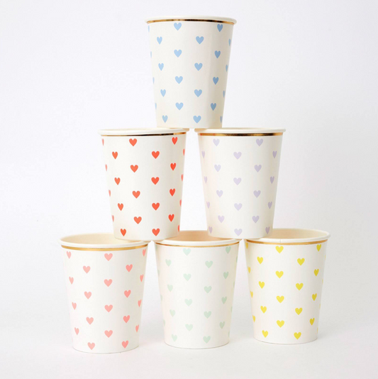Party Palette Heart Cups