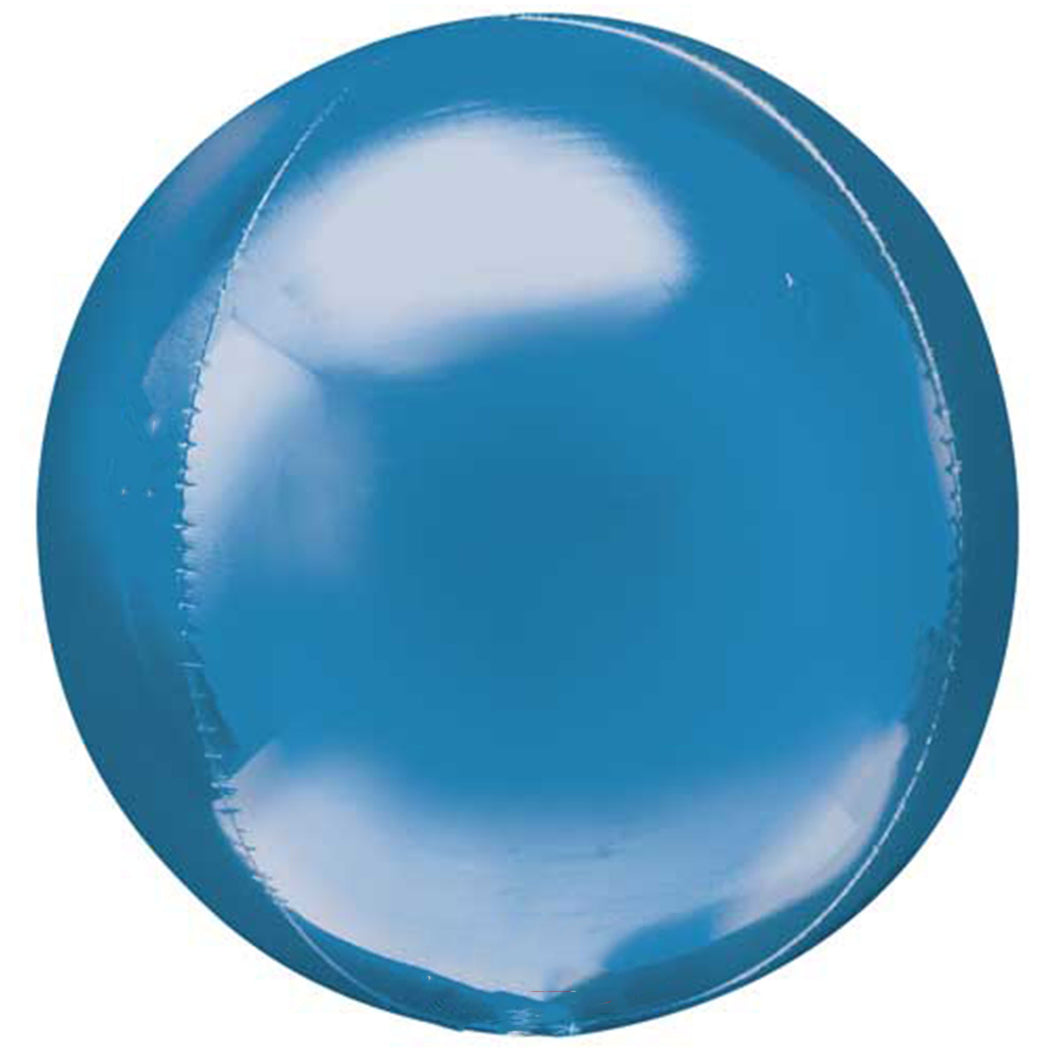blue round balloon with helium
