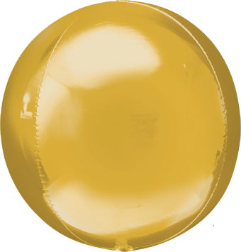 gold round balloon with helium